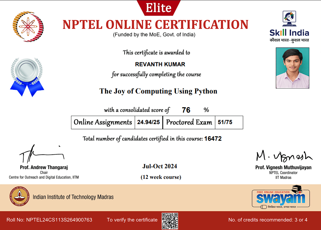 Joy of Computing with Python 1