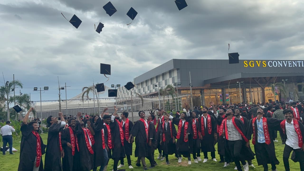 Revanth Kumar graduation cap toss ceremony convocation day